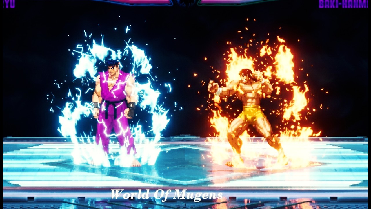 [Street Fighter Mugens ] Thunder Ryu Vs Baki