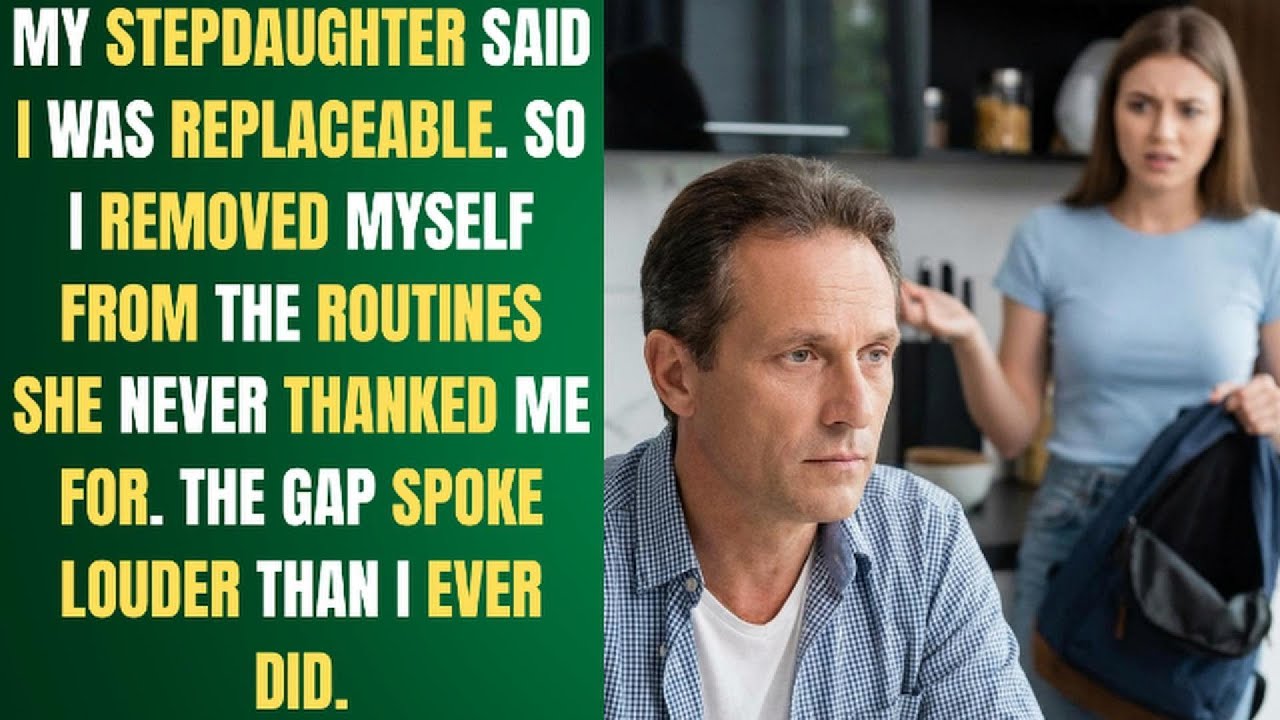 My stepdaughter said I was replaceable. So I removed myself from the routines - BEST REDDIT STORIES