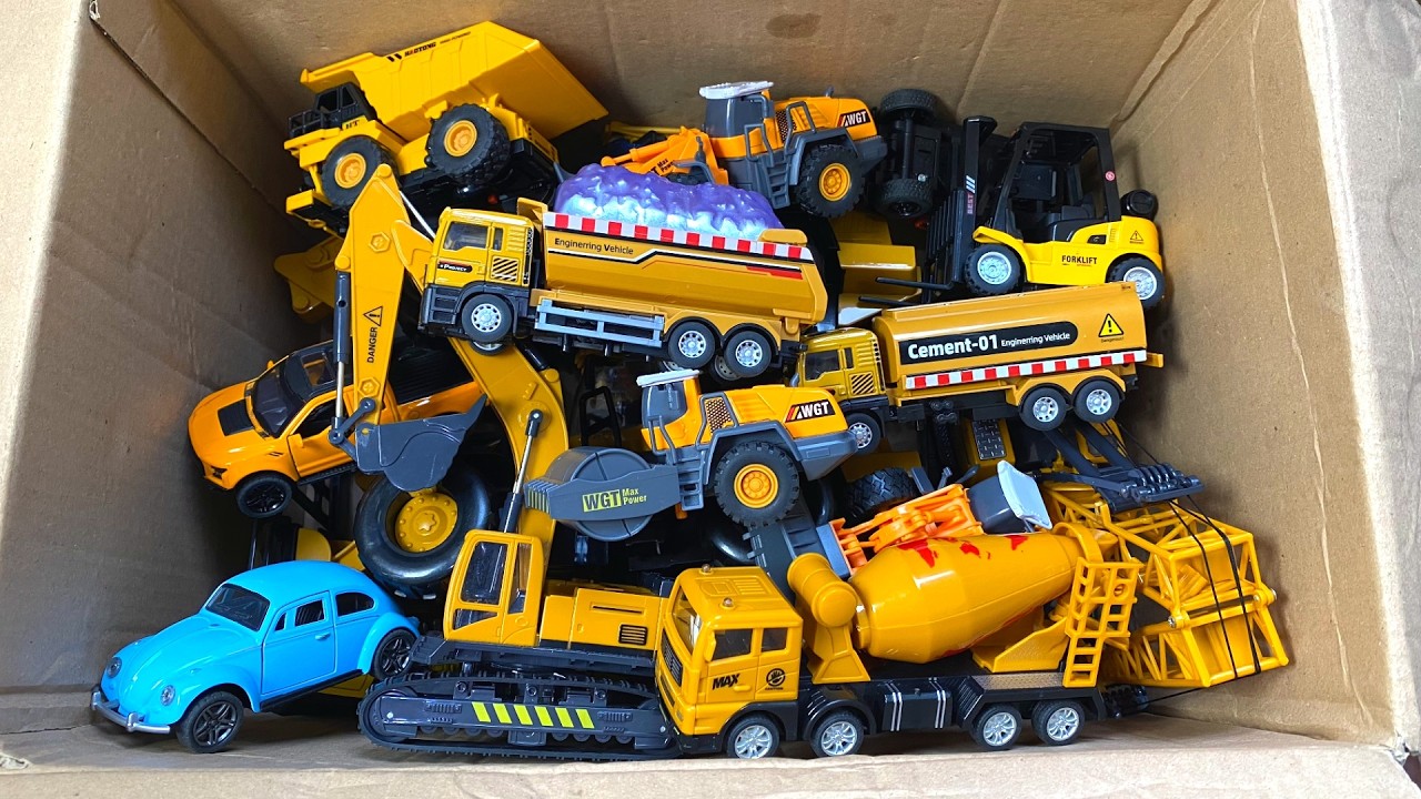 RC TRACTORS, MEGA RC TRUCKS, RC MACHINES COLLECTION!! EXCAVATOR LESU ET30H, KABOLITE K350-200 DIGGER