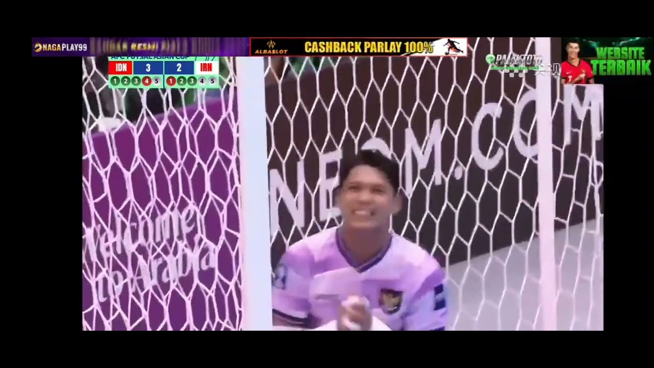Highlight, penalty AFC 🇮🇩 Indonesia (4)-(5) Iran 🇮🇷 
