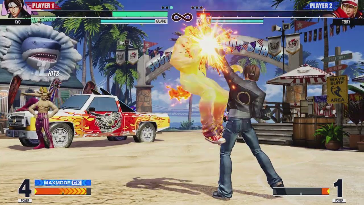 The King of Fighters XV Kyo Kusanagi VS Terry Bogard