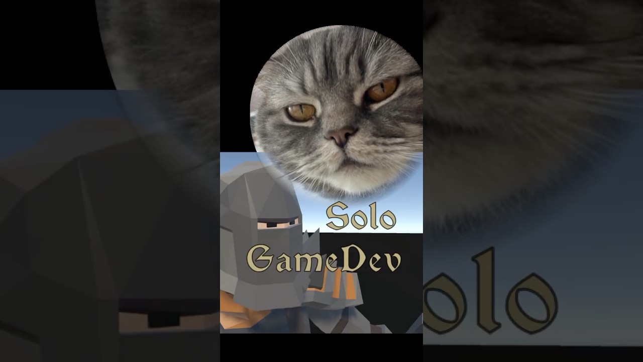 One dev, one cat, one game - #devlog #indiegamedev #solodev #devcat