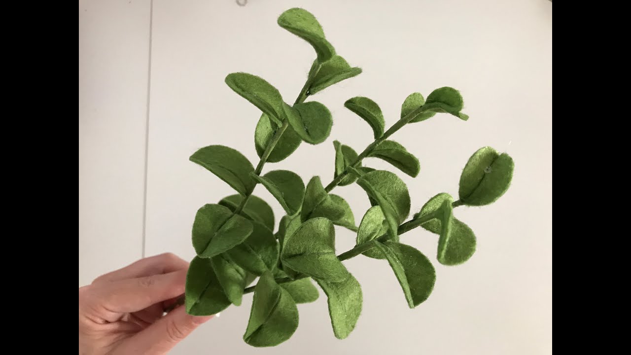 МК Веточки из фетра🌿🌿🌿. DIY Sprig of Felt Tutorial 🌿🌿🌿.  Ramita de fieltro 🌿🌿🌿