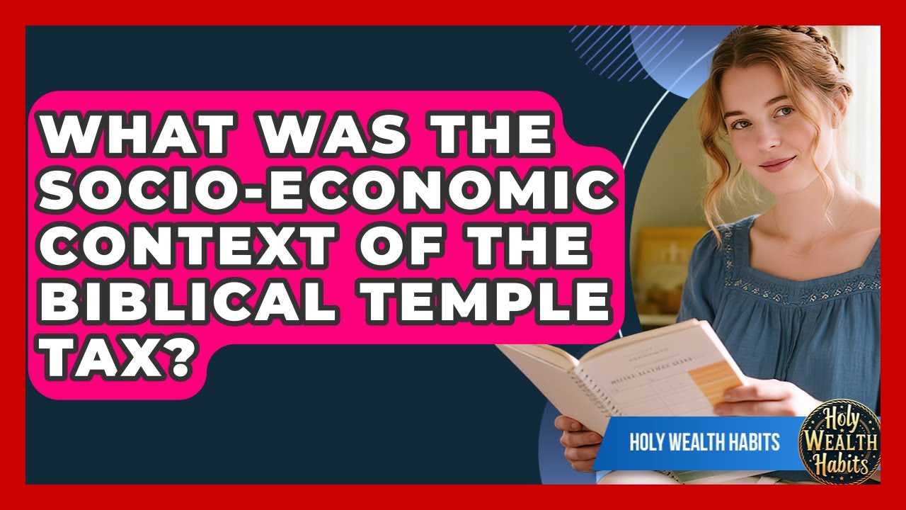 What Was The Socio-economic Context Of The Biblical Temple Tax? - Holy Wealth Habits