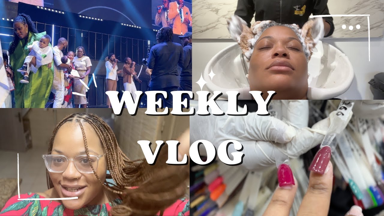 LIFE IN LAGOS | New Mum Vlog: Baby Dedication, Nail Care, Braids Installation + More  | FollyFlo