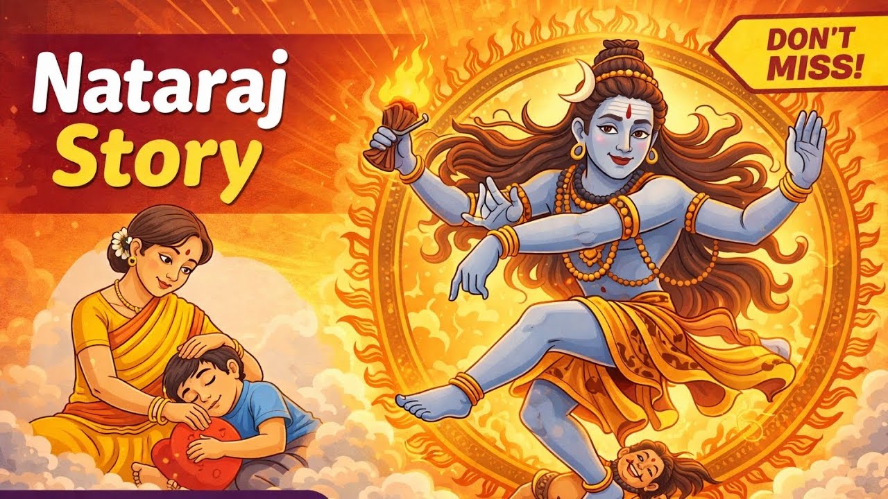 Nataraja Story for Kids | Shiva Controls Ignorance & Emotions | Maha Shivaratri Special 