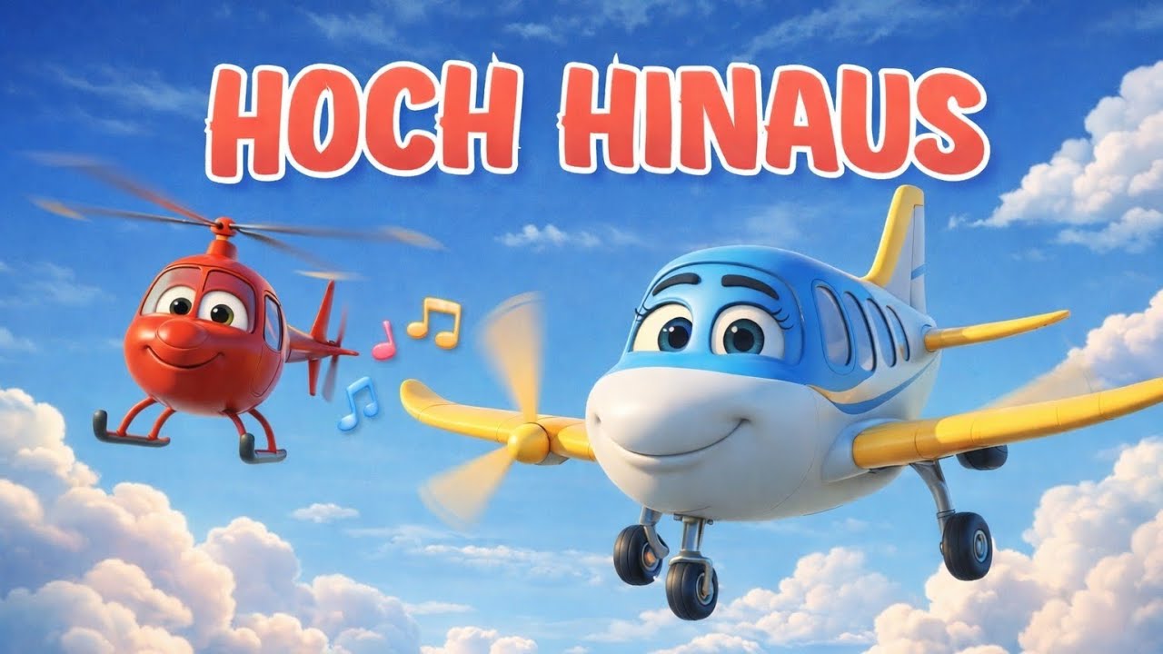 Hoch hinaus 🚁✈️ | Fröhliches Kinderlied über Fliegen & Träume | Lieder für Kinder