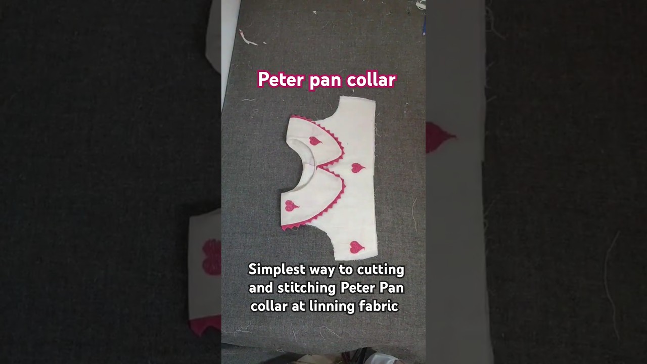 Peter pan collar cutting and stitching #diy #fashion