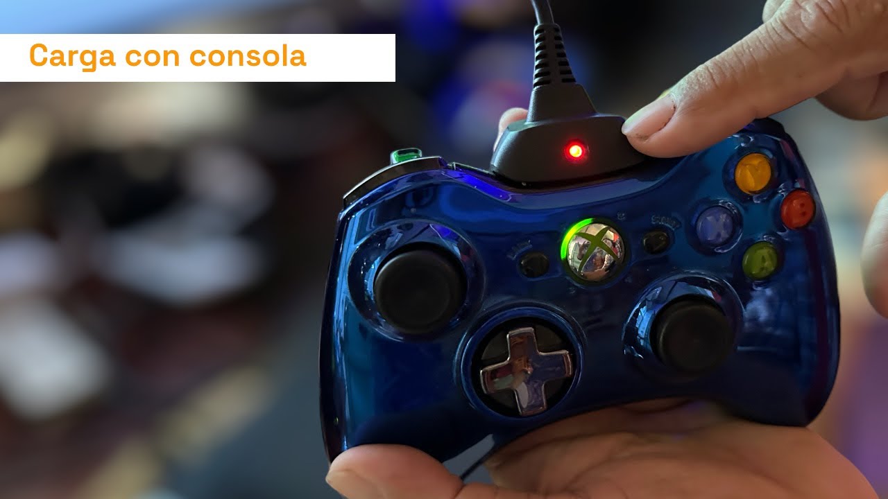 Xbox 360 / Cómo Cargar control conectado a la consola?