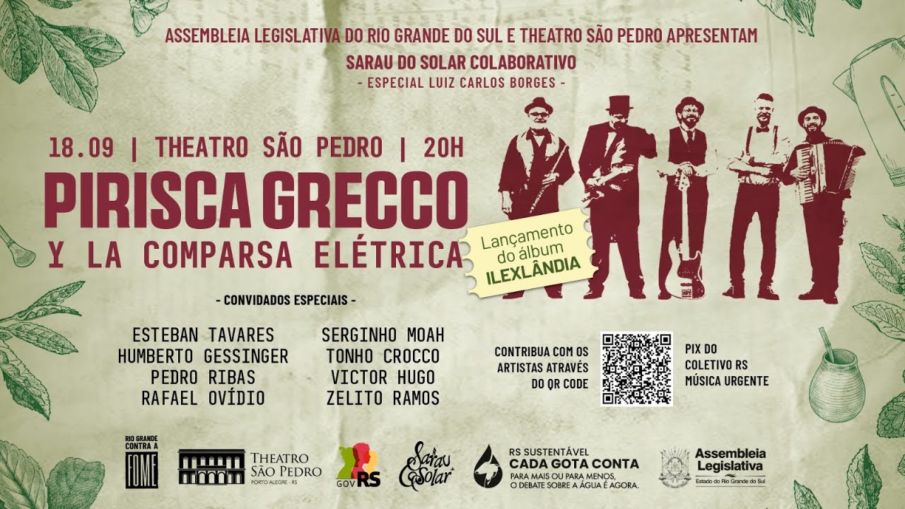 Show de Pirisca Grecco e Comparsa Eletrica - No Teatro São Pedro
