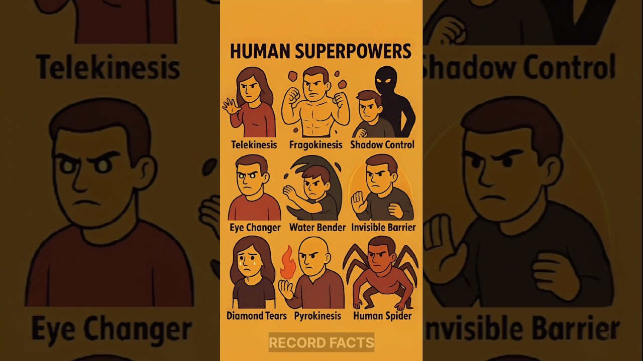 Amazing Human Superpowers You Wish You Had 🔥🕶️#Superpowers #HumanSuperpowers  #Telekinesis