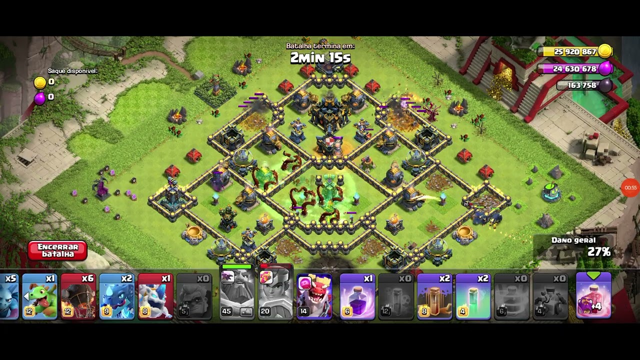 Desafio Caos do cospe-fogo | CASUAL GAMER | Clash of Clans