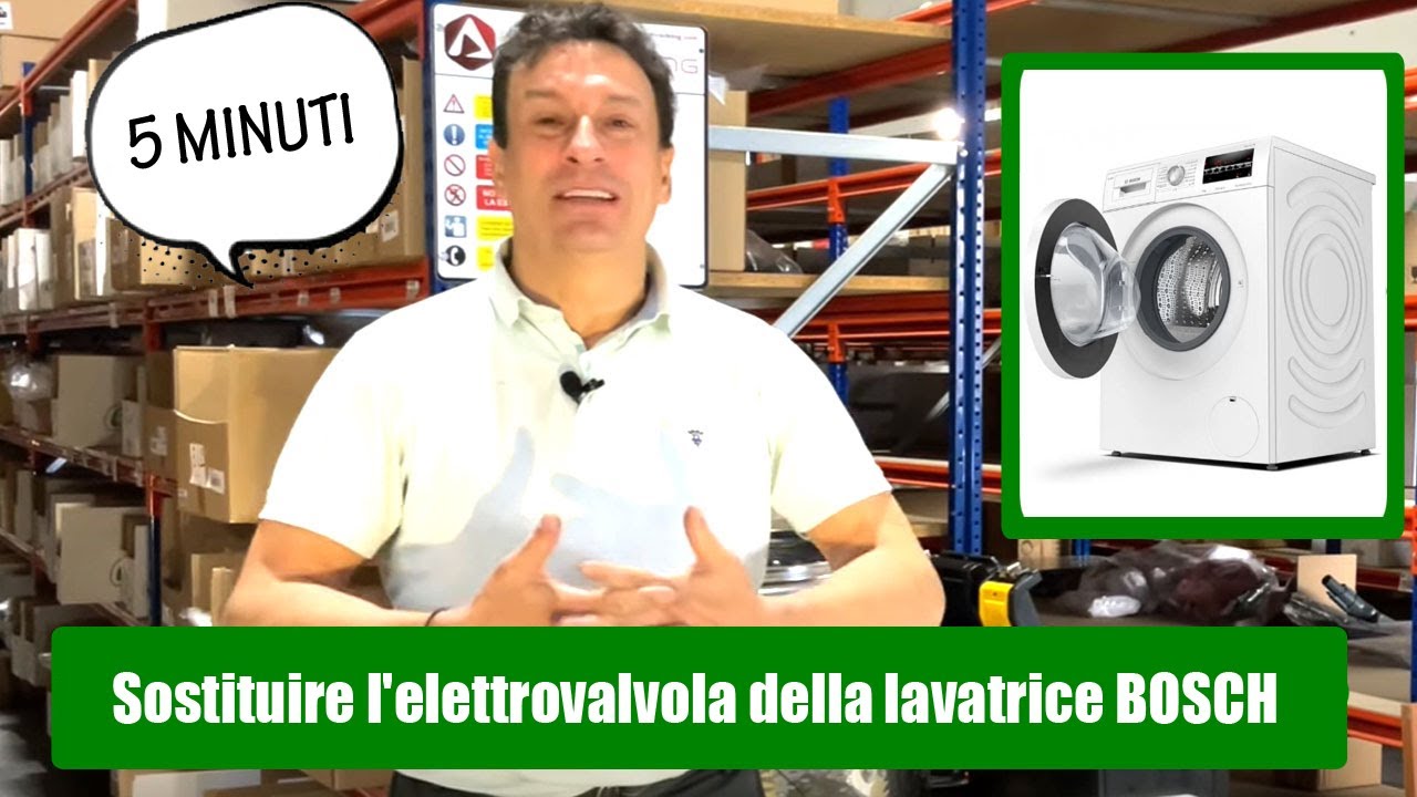 RIPARAZIONE LAVATRICE Bosch, Balay, Siemens: Come cambiare l'ELETTROVALVOLA