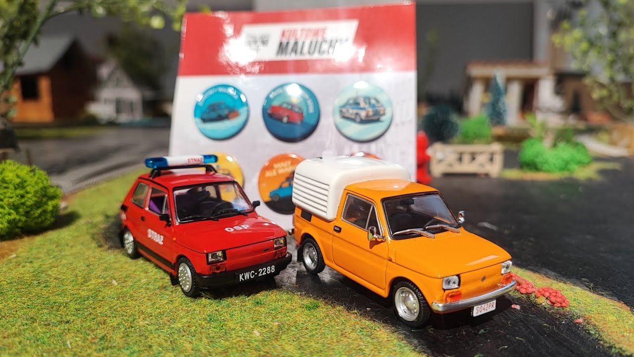UNBOXING dwóch Fiatów z serii ”Kultowe maluchy„