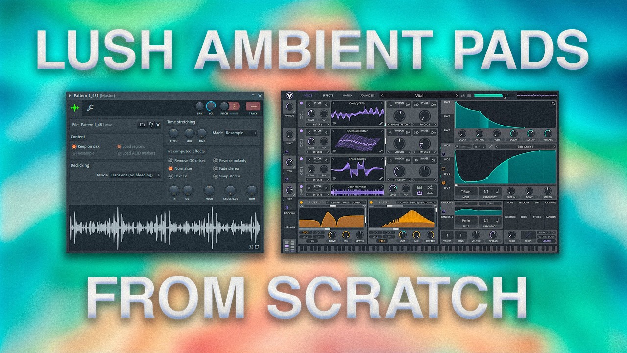How To Make Ambient Pads 100% From Scratch (Vital Tutorial)