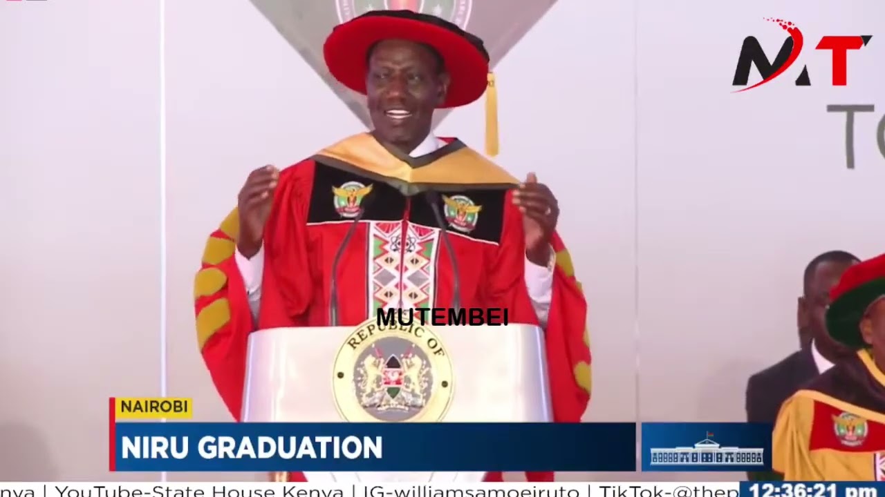 LISTEN TO WHAT PRES RUTO SAID IN NIRU UNIVERSITY GRADUATION!!