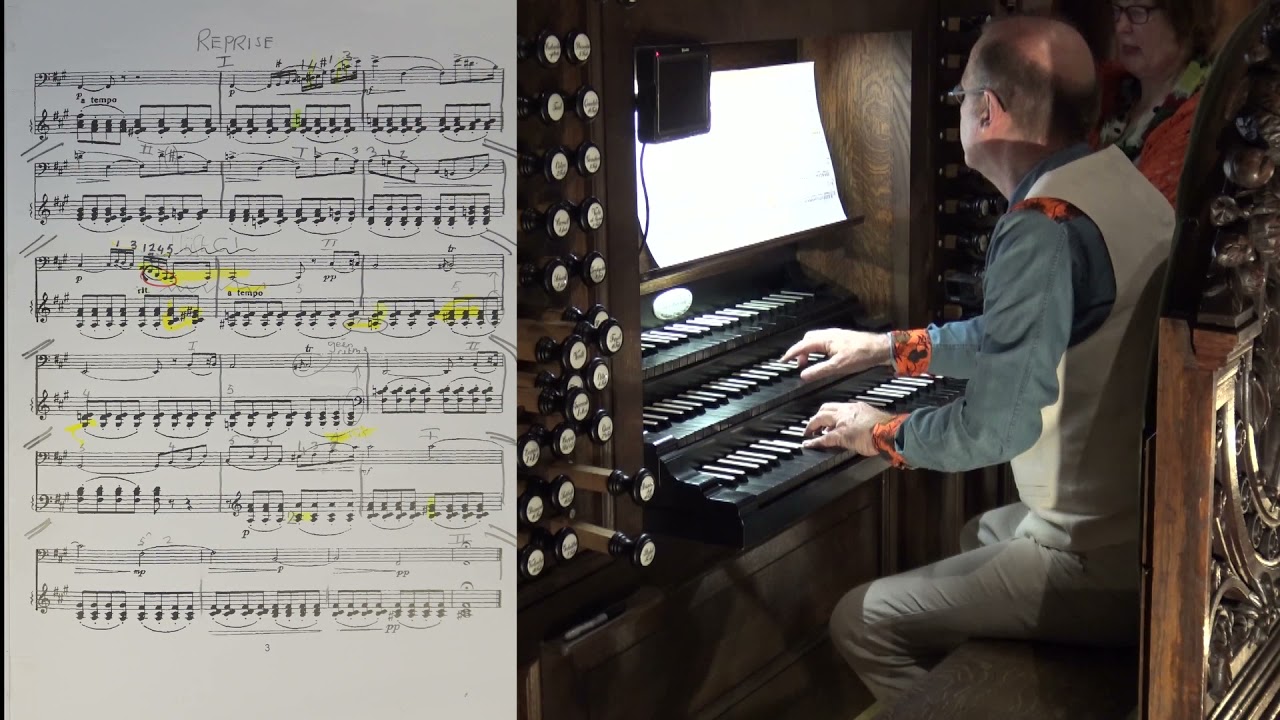 Anton ARENSKI (1861-1906) CHANSON TRISTE Willem van Twillert IBACH organ Bergen op Zoom  WITH SCORE