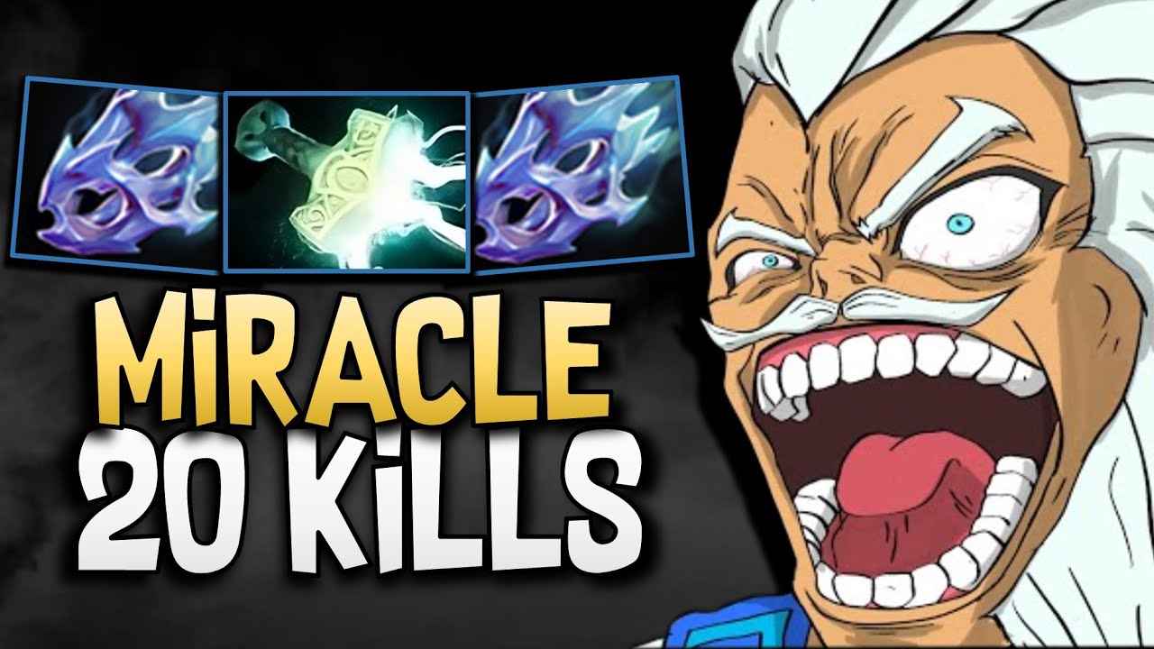 Zeus Dota 2 7.35 Miracle with Mjolnir - 20 Kills - Dota Gameplay
