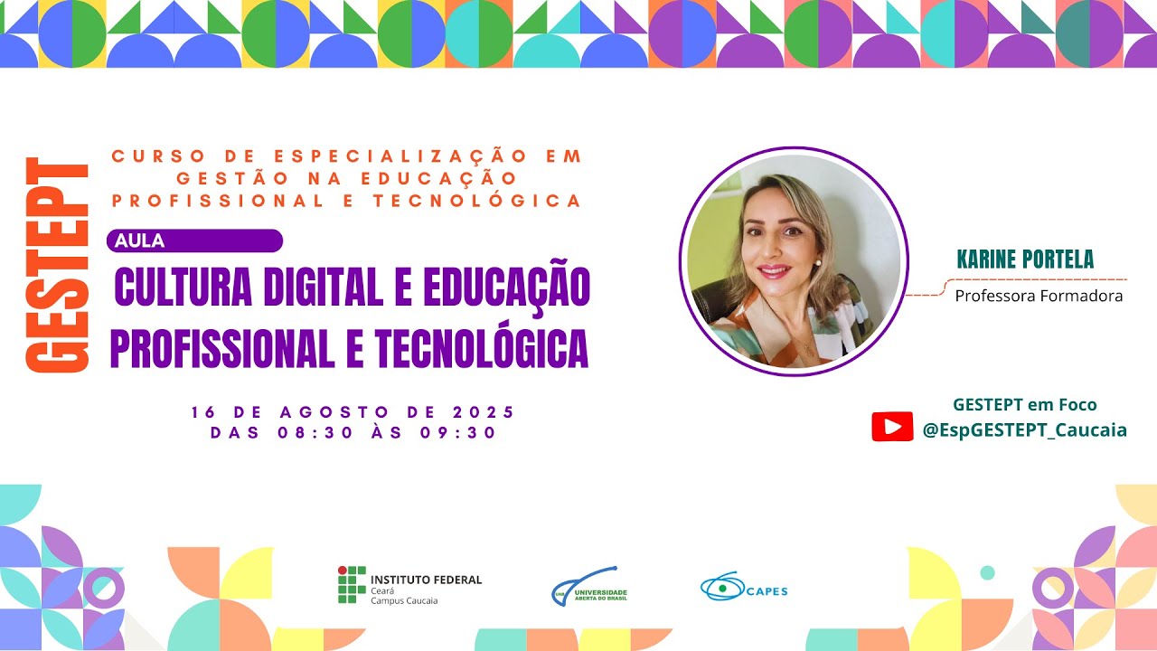 Cultura Digital e Educação Profissional e Tecnológica