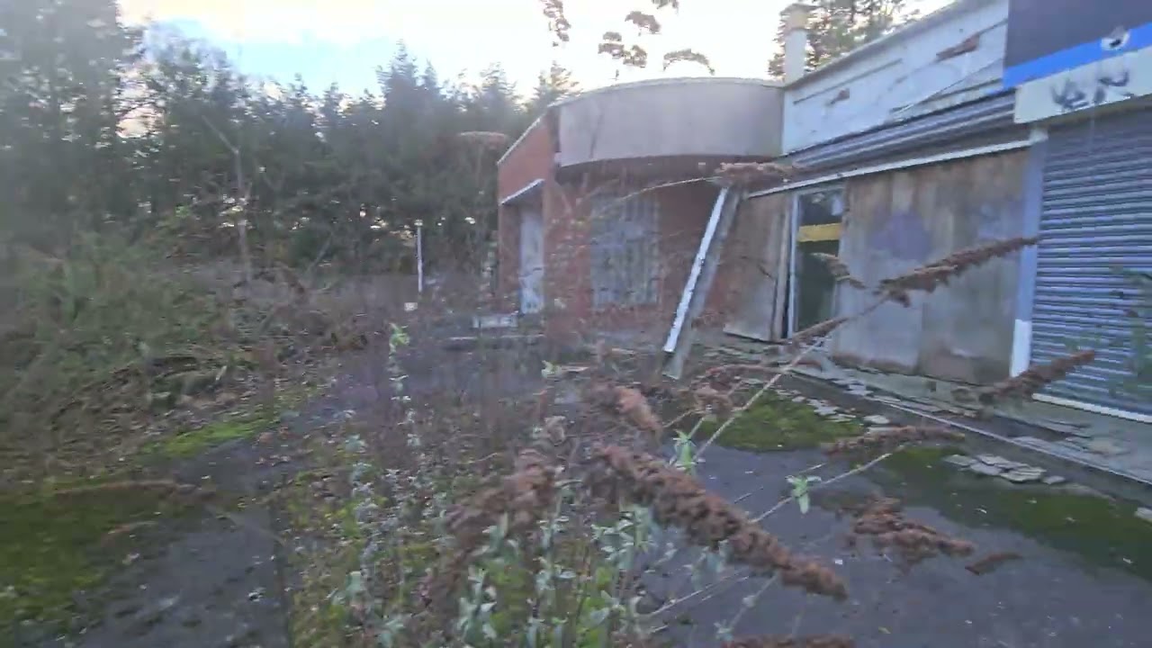 Inside an abandoned Petrol Station along Chester High Road (A540) near Neston