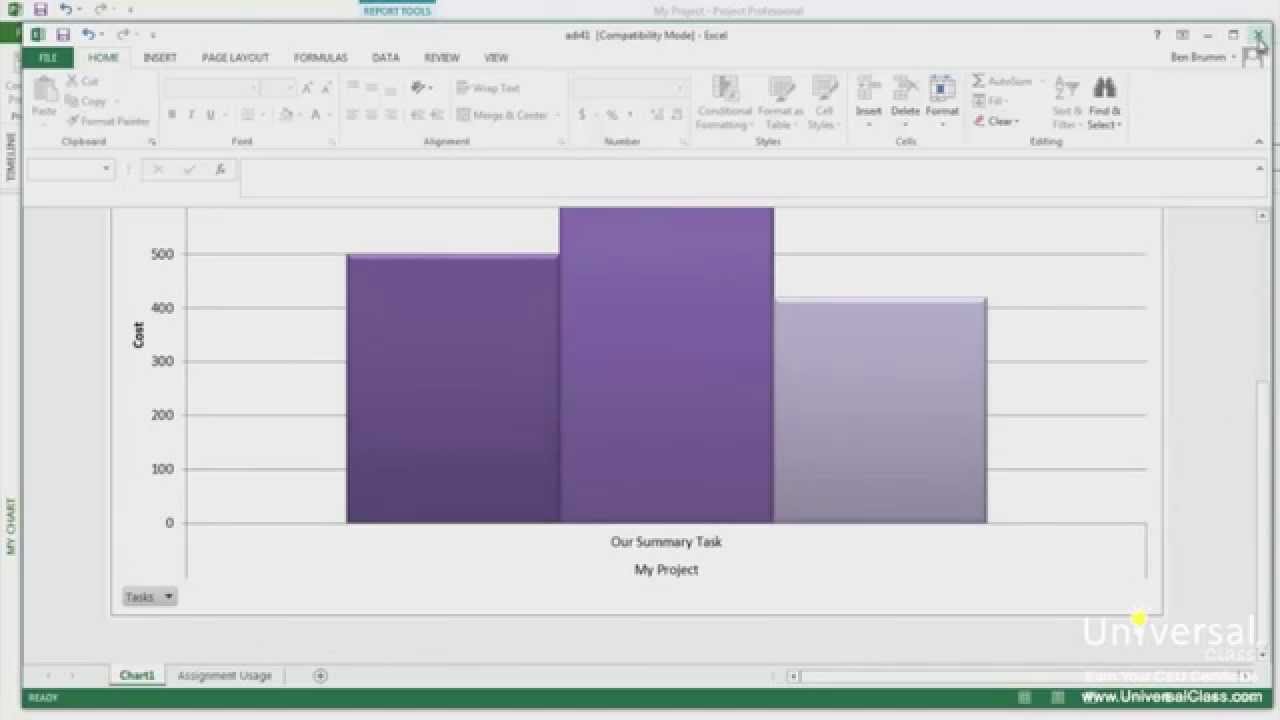 Running Reports Tutorial in Microsoft Project 2013