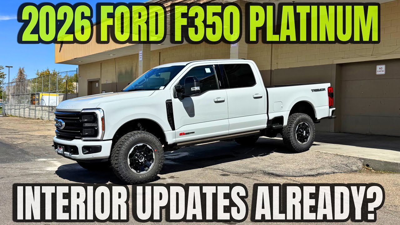 Ford F350 Platinum Tremor 2026 года: обратите внимание на обновления интерьера!