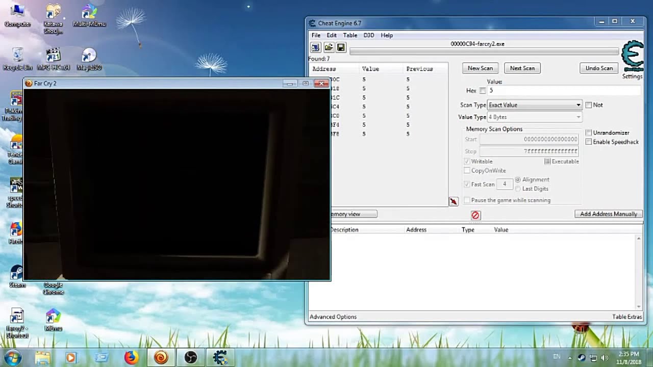 How to hack diamonds of Far Cay 2 usning cheat engine