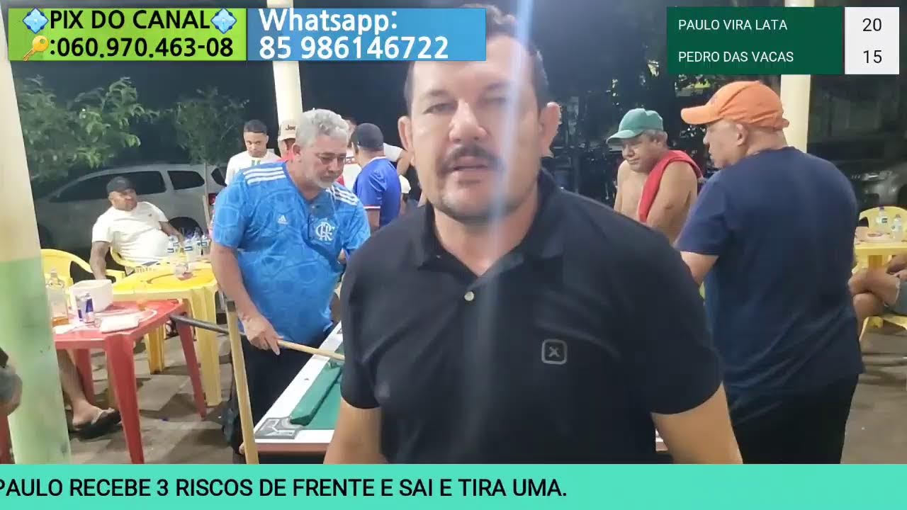 AO VIVO - PAULO VIRA LATA 🆚️ PEDRO DAS VACAS 20MIL REAIS #SINUCAAOVIVO #AOVIVO