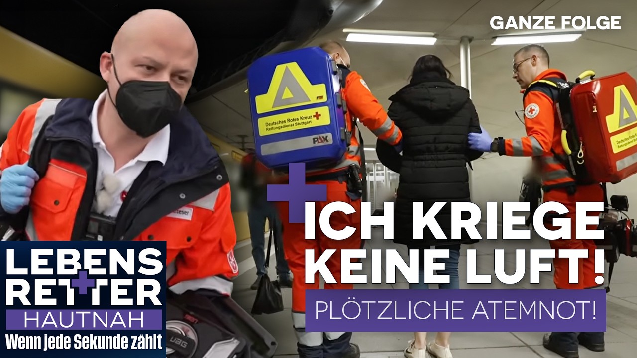 Plötzlich Atemnot in der U-Bahn! 32-Jährige Frau ringt nach Luft! | Lebensretter hautnah | SAT.1