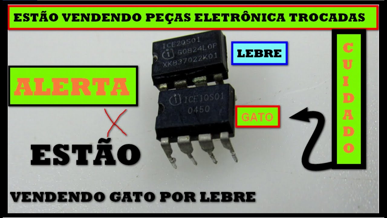 ALERTA! Vendedores DESONESTOS de peças eletrônica estão vendendo GATO por LEBRE para descartar peças