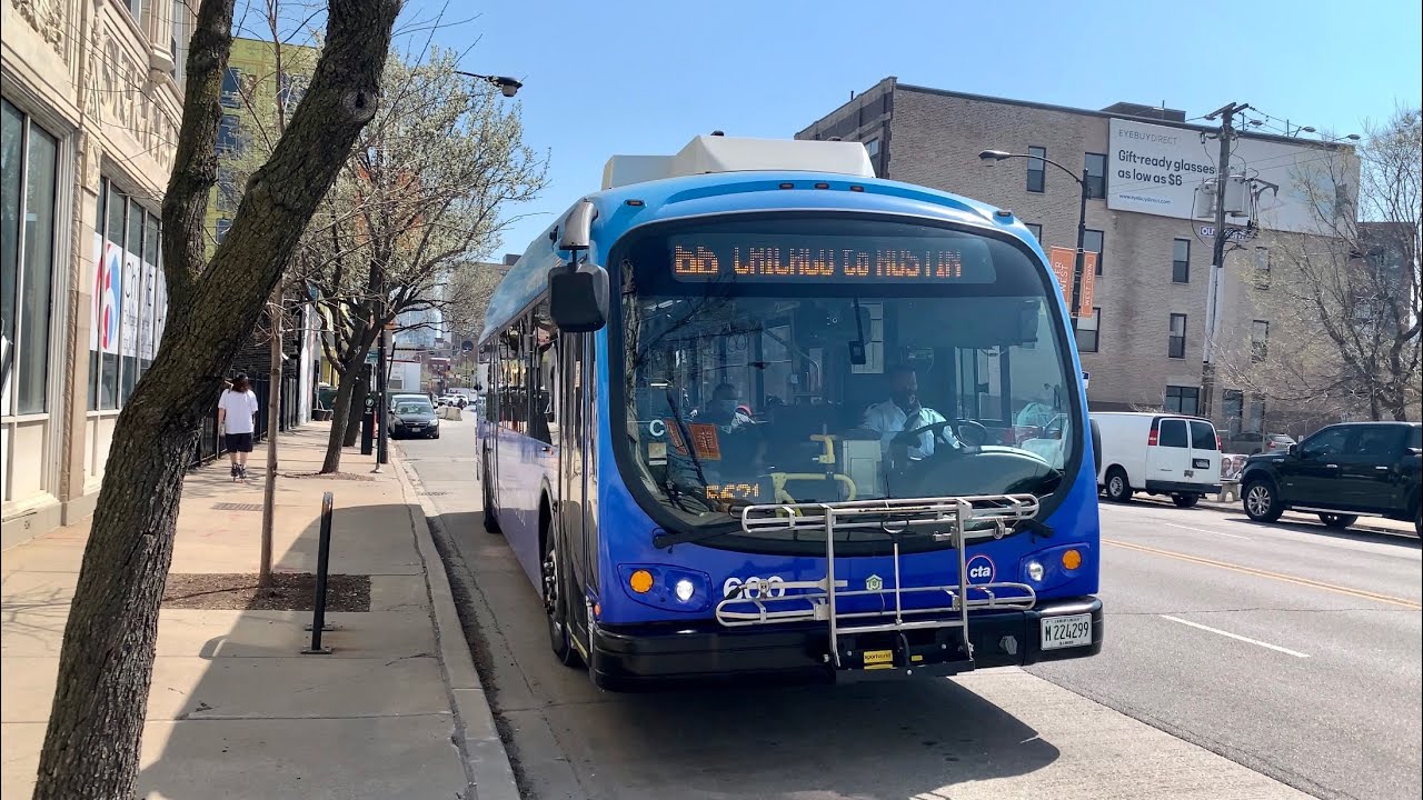 Chicago CTA Proterra Electric Bus  4K