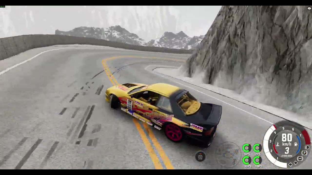Drifting around in Swiss Alps!!! BeamNG Drive