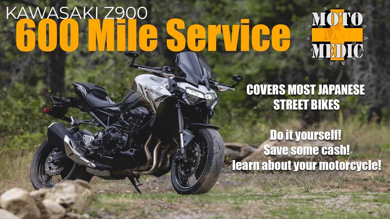 COMPLETE 600 MILE SERVICE - DIY - Kawasaki Z900 (And most all  Japanese street bikes)