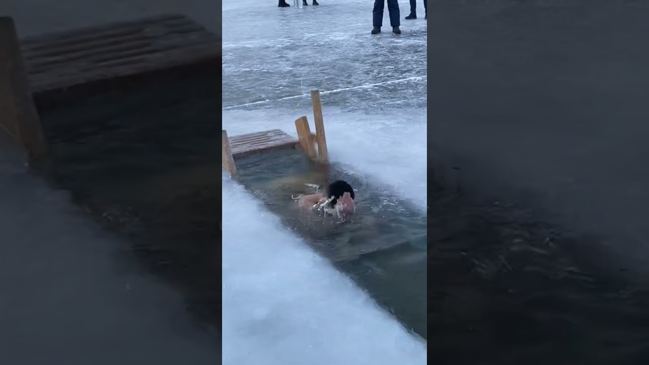 영하 32도 얼음물 입수