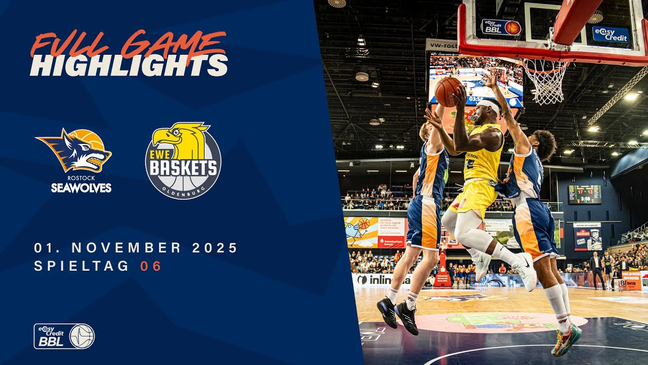ROSTOCK SEAWOLVES vs. EWE Baskets Oldenburg - Full Game Highlights - Matchday 6, 25/26
