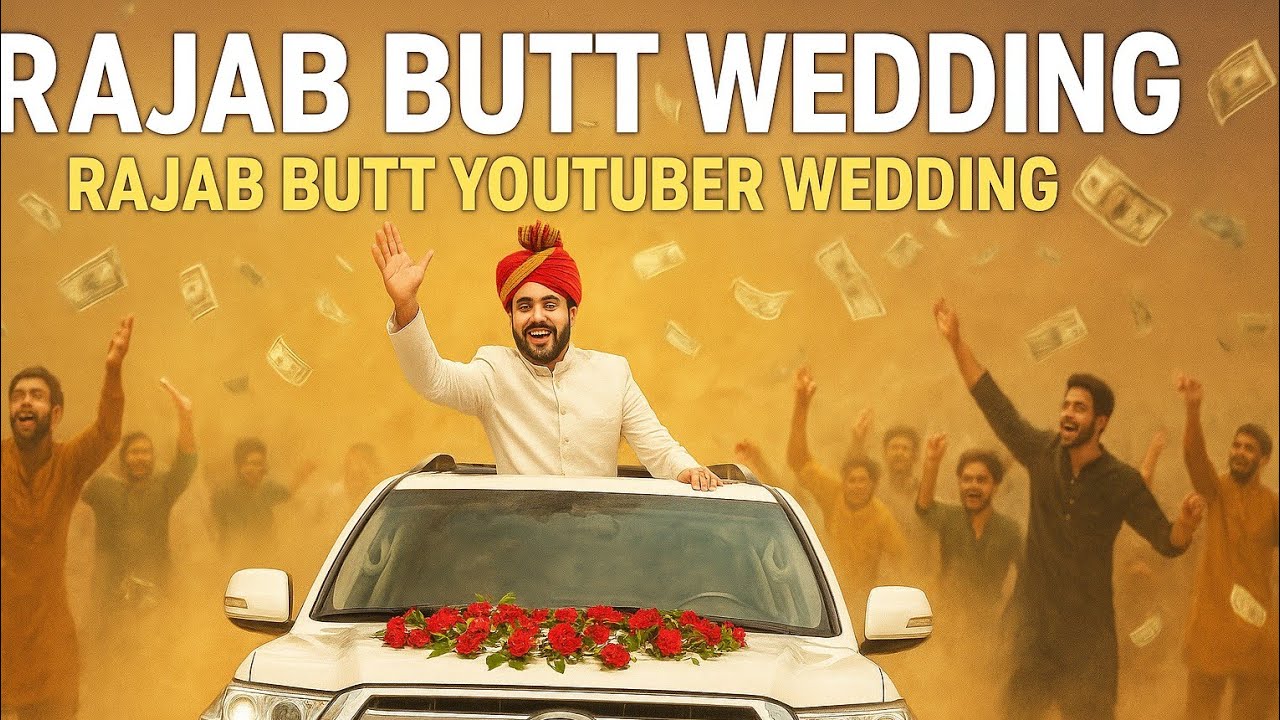 Rajab Butt Wedding | Rajab Butt YouTuber Wedding