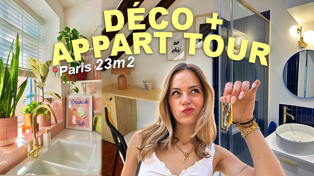 Décoration et APPARTEMENT TOUR de Mon studio à 📍Paris