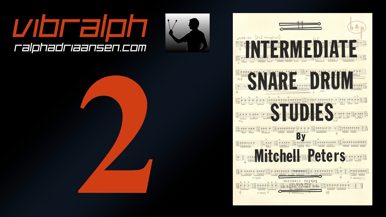 Vibralph - Intermediate snare drum studies Ex  III and IV