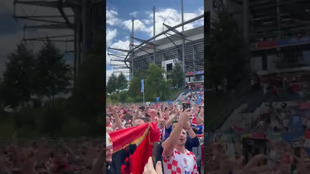 Euro 2024 Germany. Croatia vs Albania. Cavoglave Thompson.