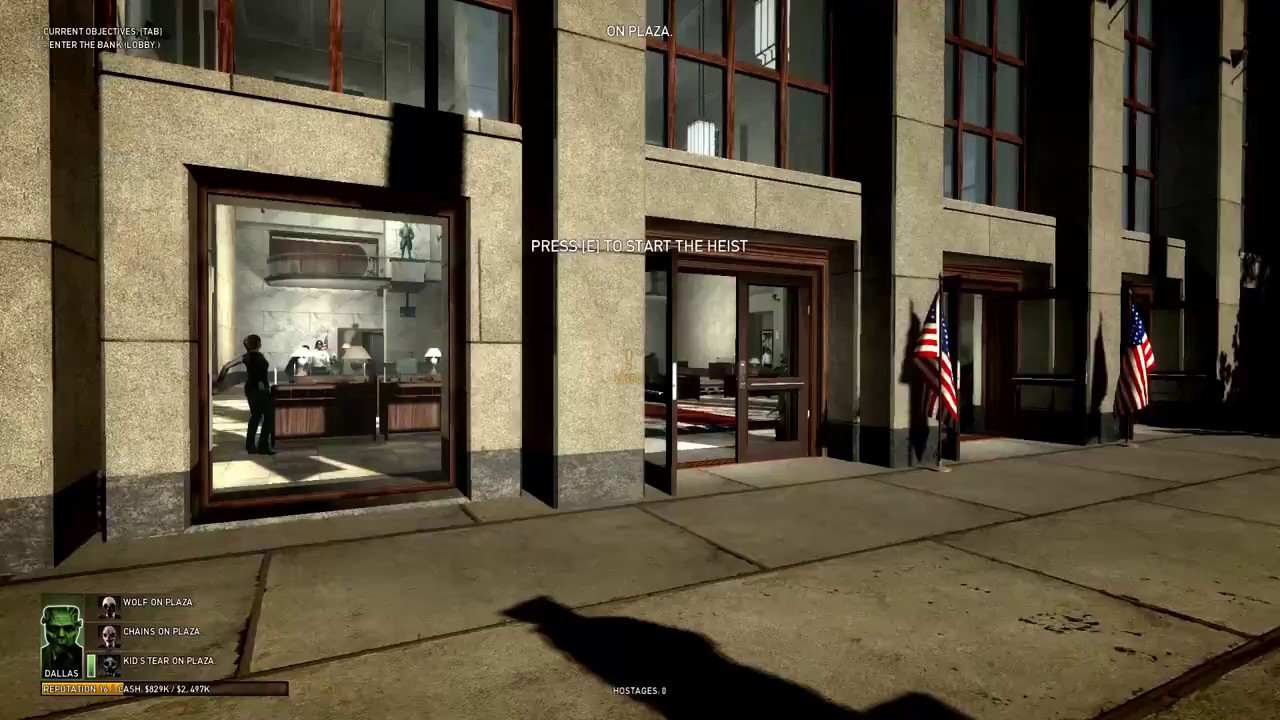Payday: The Heist - Enter The Bank (Lobby.) (1080p)
