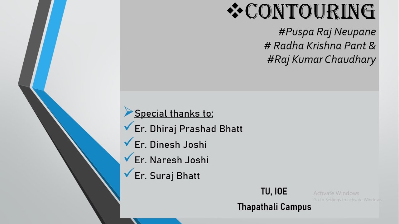 mcq's related to contour in survey civil engineering