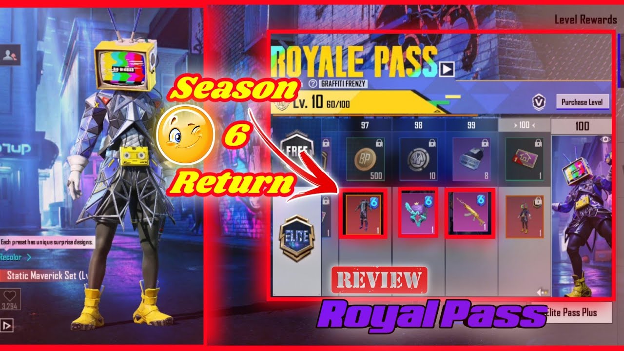 New royal pass review | Season 6 Return 🔥👍🏻 | Pubg Mobile | 