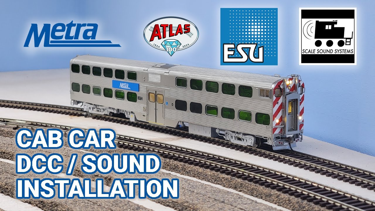 Atlas Metra Cab Car - How to Install DCC and Sound