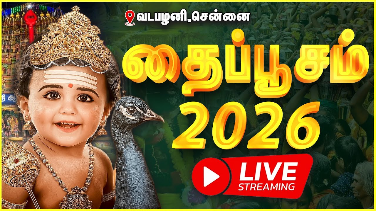 🔴LIVE : Thaiposam 2026 | தைப்பூசத் திருவிழா - சென்னை வடபழனியில் குவிந்த பக்தர்கள்