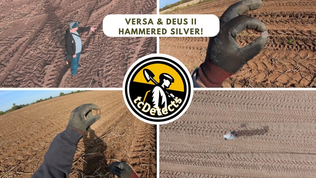 Rutus Versa & XP Deus II on newly harvested arable field nr York, and another hammered up!