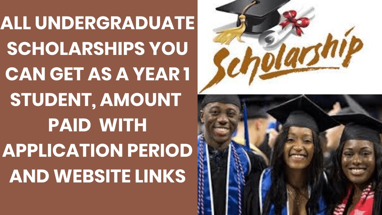 SCHOLARSHIPS YOU CAN APPLY FOR AS A 100 LEVEL STUDENT.