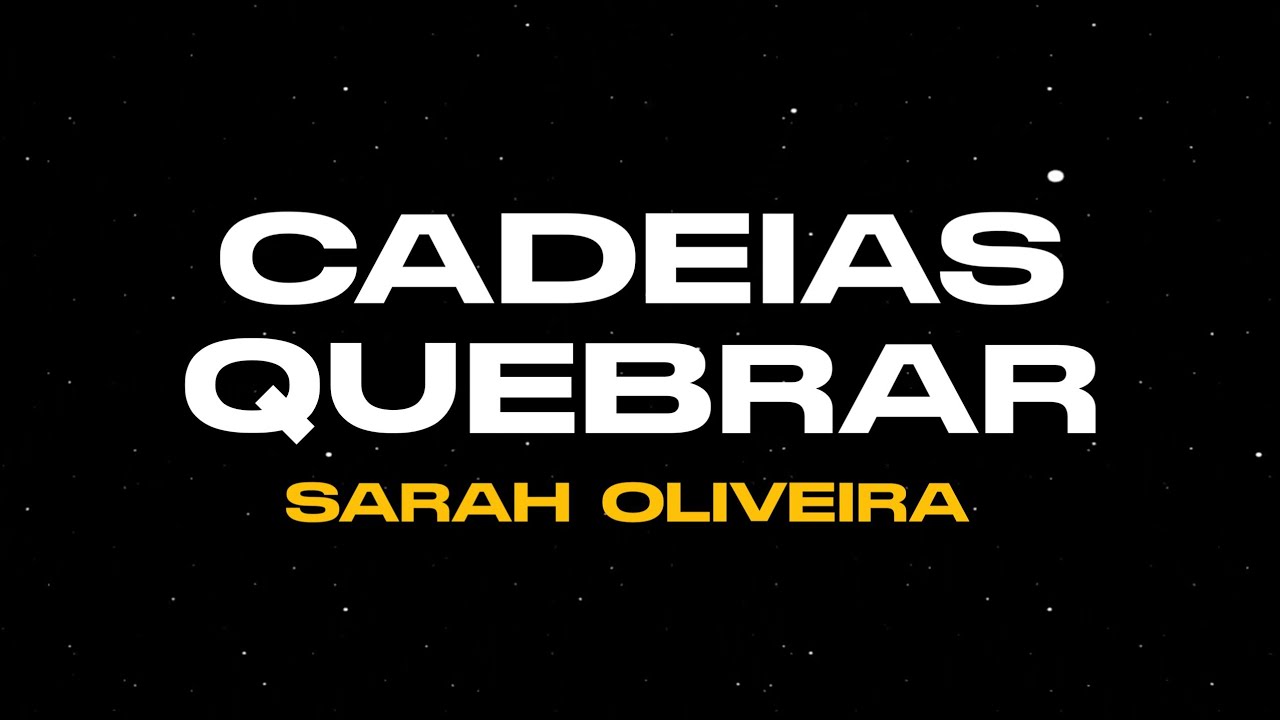 Cadeias quebrar - Playback Sarah Oliveira