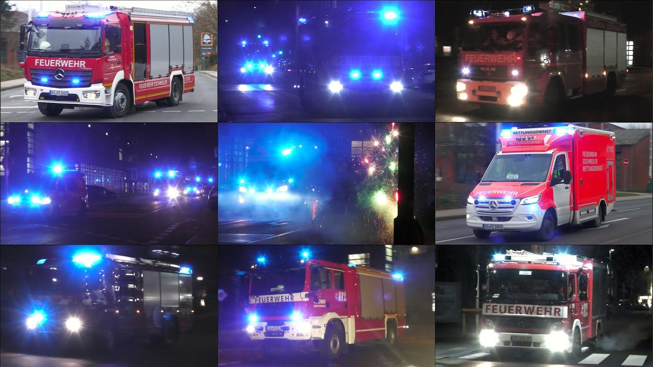 [SILVESTER 2025 🎆] AUSNAHMEZUSTAND für die FEUERWEHR AACHEN & ESCHWEILER | Einsatzfahrten am Neujahr