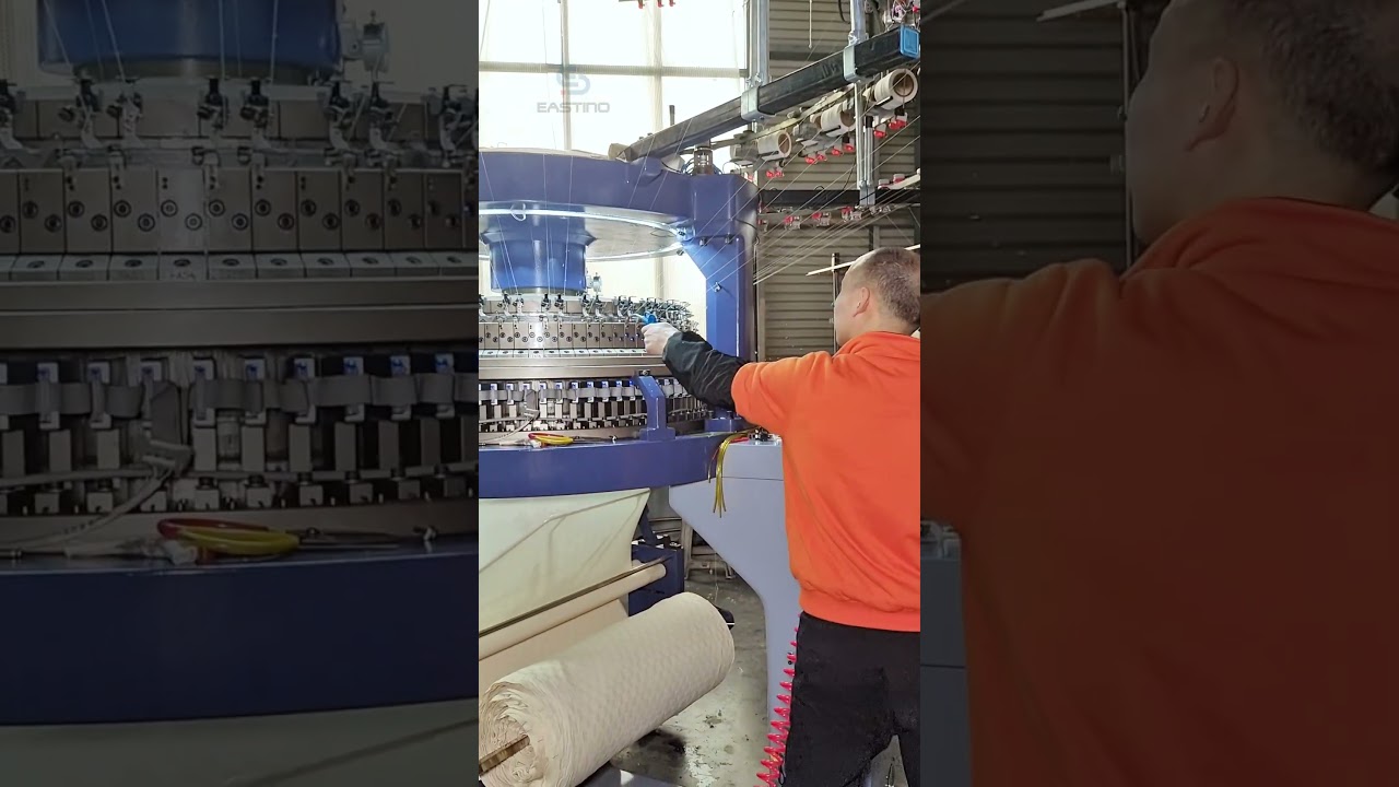 One machine, triple knitting flexibility.#EASTINO#circular knitting machine#
