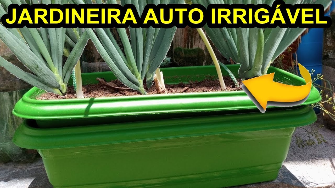 Como fazer uma Jardineira Auto Irrigável GASTANDO POUCO